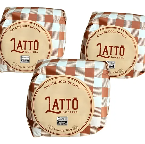 Kit 3 Balas de Doce de Leite Mineiro - Total 900g